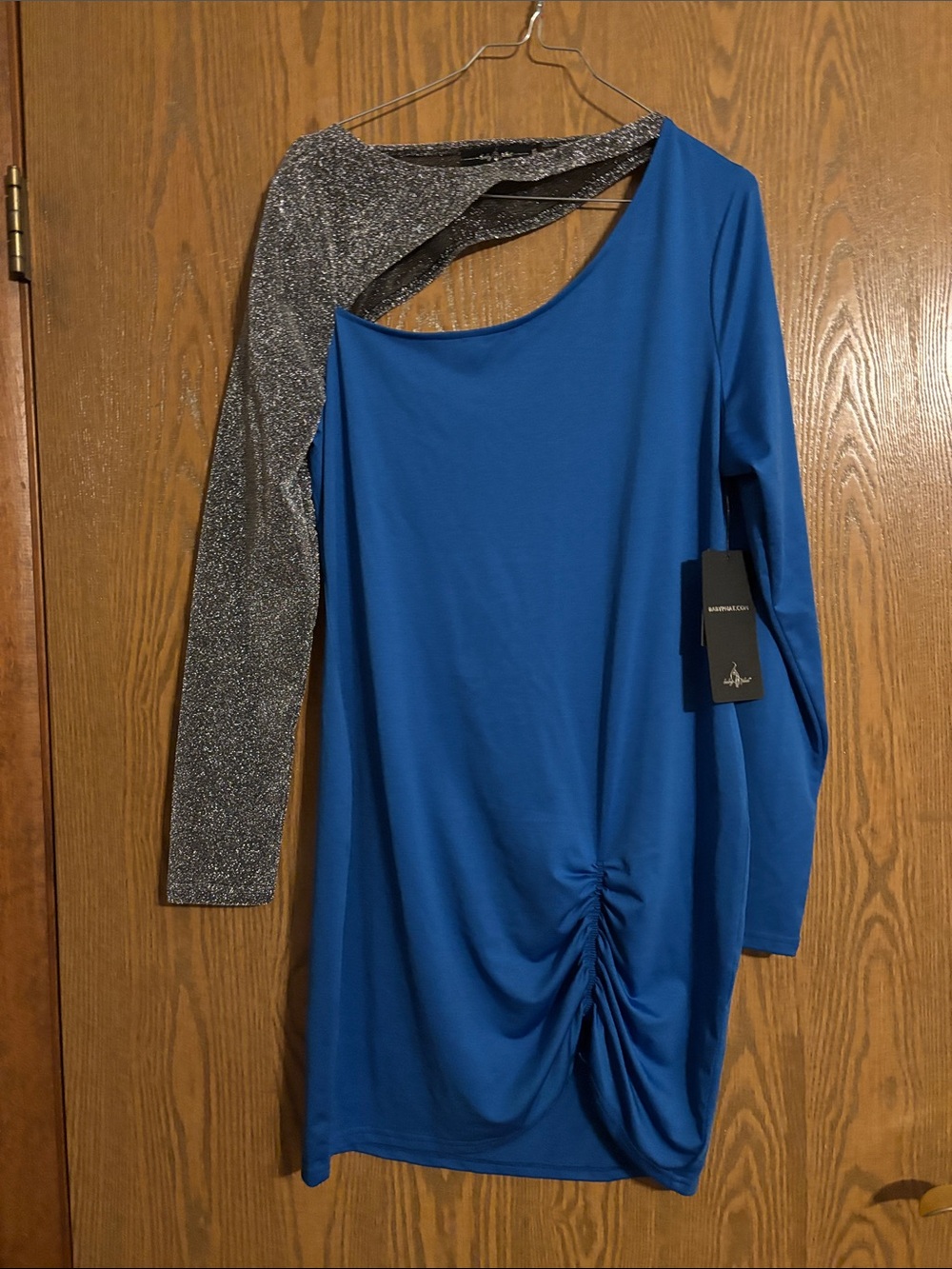 Baby Phat Blue Dress with Silver Accent Size XL NWT